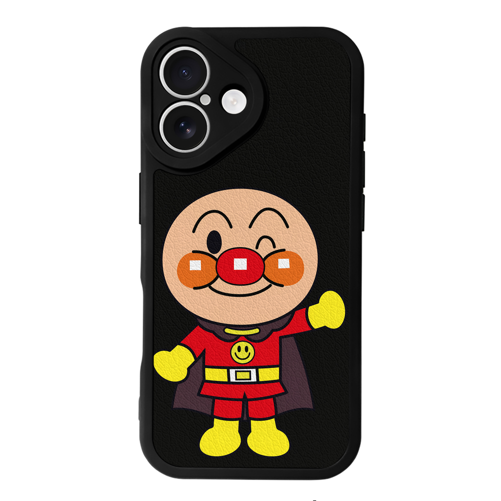 （画像用） アンパンマン Anpanman 【iPhone 16シリーズ対応】シリコンスマホケース（レザー調） 材質：シリコン
